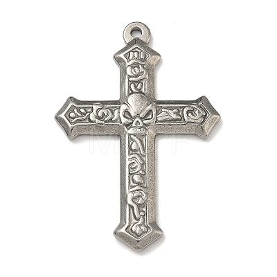 304 Stainless Steel Pendants STAS-P449-03F-P-1