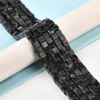 Natural Larvikite Beads Strands G-G002-A08-1