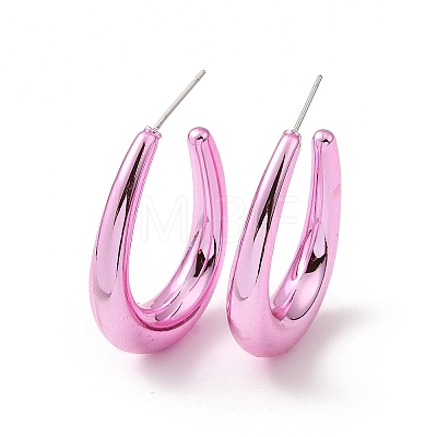 Teardrop Acrylic Stud Earrings EJEW-P251-25-1