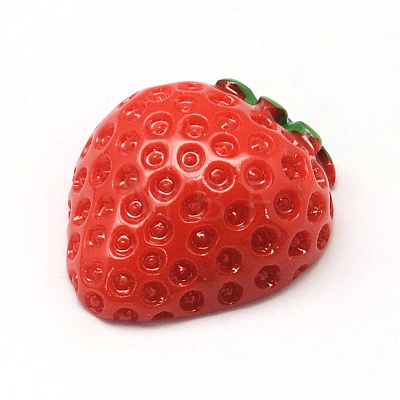 Strawberry Resin Decoden Cabochons X-CRES-R183-09-1