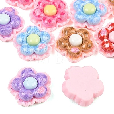 Opaque Resin Cabochons RESI-C067-01E-1