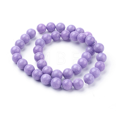 Natural Mashan Jade Round Beads Strands G-D263-10mm-XS24-1