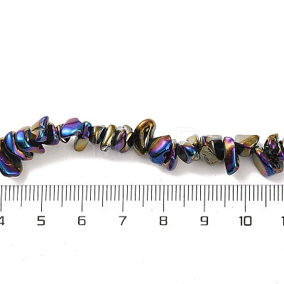 Electroplate Glass Beads Strands GLAA-P062-B14-1