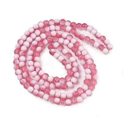 Frosted Crackle Glass Beads X1-GLAA-U001-8mm-M13-1