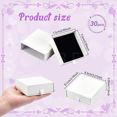 Paper Jewelry Drawer Boxes CON-WH0085-203B-1