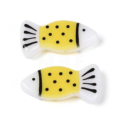Printed Opaque Resin Beads RESI-N043-22F-1