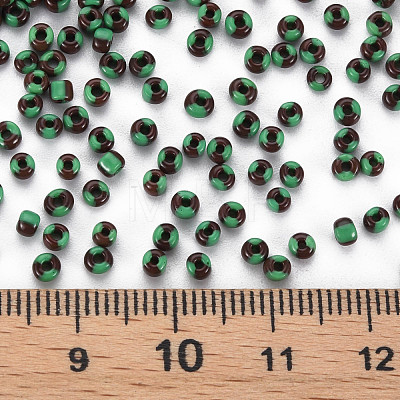 8/0 Two Tone Opaque Glass Seed Beads SEED-T006-01B-A07-1