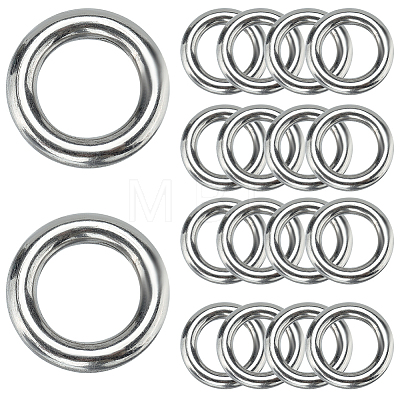 304 Stainless Steel Closed Jump Rings STAS-SP0001-85C-1