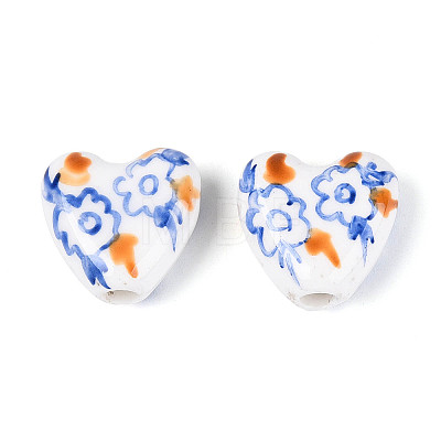 Handmade Porcelain Ceramic Beads PORC-T134-28B-1
