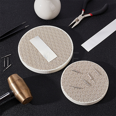 Quartz Honeycomb Ceramic Soldering Boards AJEW-OC0005-53B-1