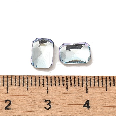 Glass Rhinestone Cabochons RGLA-P037-04B-D202-1