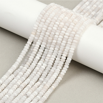 2 Strands Natural White Jade Beads Strands G-PA0001-24A-1