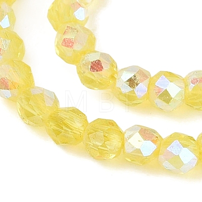Transparent Glass Beads Strands LS-EGLA-N028-01A-A08-1