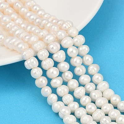 Natural Cultured Freshwater Pearl Beads Strands PEAR-I007-07Y-08A-1