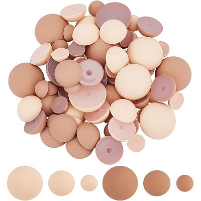 6 Style Opaque Acrylic Beads SACR-CA0001-15-1