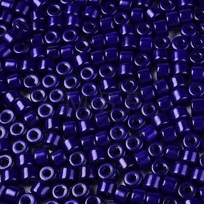 Opaque Baking Paint Glass Seed Beads SEED-T008-02V-1