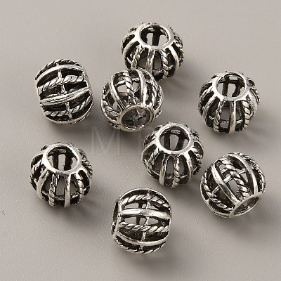 Tibetan Style Alloy European Beads FIND-TAC0002-065F-01-1
