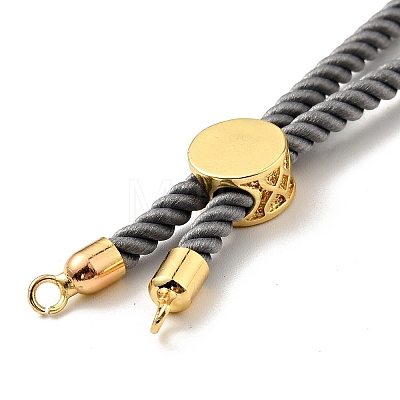 Half Finished Twisted Milan Rope Slider Bracelets FIND-G032-01G-03-1
