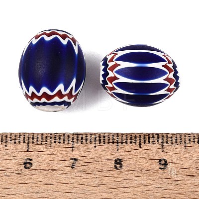 Handmade Millefiori Glass Barrel Beads LA-N002-16A-1