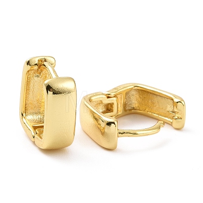 Brass Chunky Square Hoop Earrings for Women EJEW-A072-24LG-1
