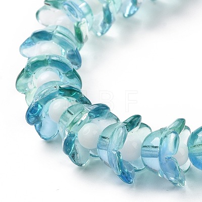 Transparent Glass Beads Strands LAMP-H061-01B-05-1