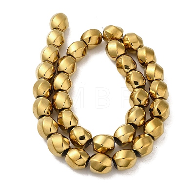 Electroplated Non-Magnetic Synthetic Hematite Beads Strands G-P518-05-1
