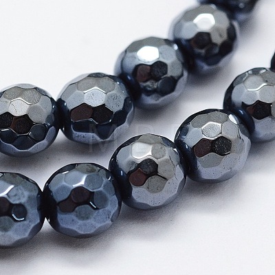 Electroplated Natural Agate Beads Strands G-G749-01E-8mm-1