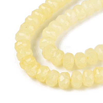 Imitation Jade Crackle Glass Beads Strands GLAA-N068-01A-A06-1