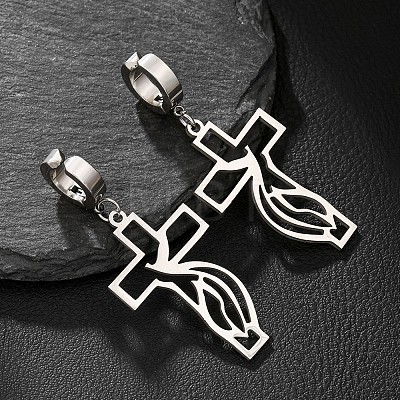 201 Stainless Steel Clip-on Earrings FS-WGD509B-09-1