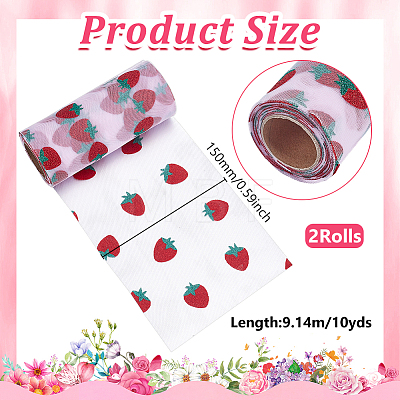 Gauze Deco Mesh DIY-WH0671-310-1