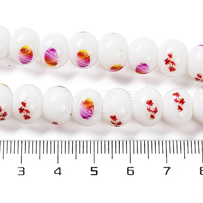 Printing Glass Beads for Necklaces Bracelets Making GLAA-B020-03A-03-1