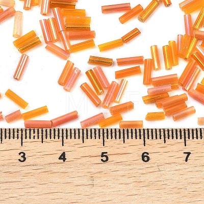 Glass Round Bugle Beads SEED-XCP0001-47D-1