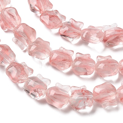 Inner Flower Handmade Lampwork Beads Strands LA-CBA3F7A-01F-1