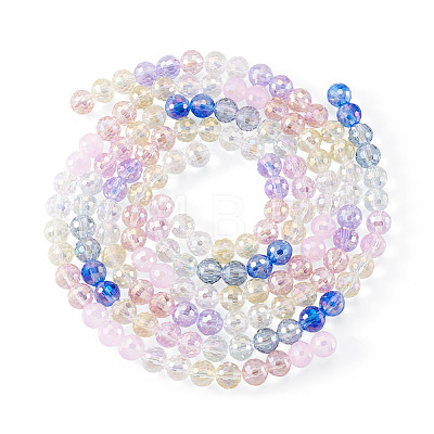3 Colors 3 Strands Electroplate Glass Beads Strands EGLA-TA0013-51B-1
