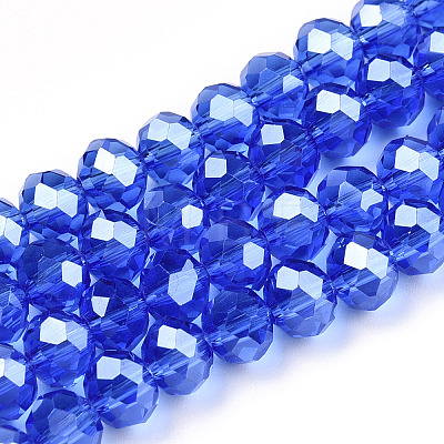 Electroplate Glass Beads Strands EGLA-A034-T4mm-A32-1