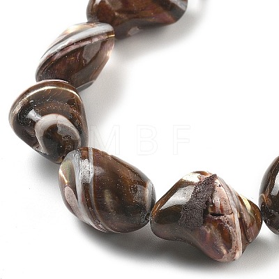 Dyed Natural Trochus Shell Beads Strands BSHE-Z006-02E-1