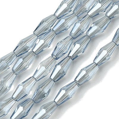 Transparent Electroplate Glass Beads X1-GLAA-K064-05A-PL03-1
