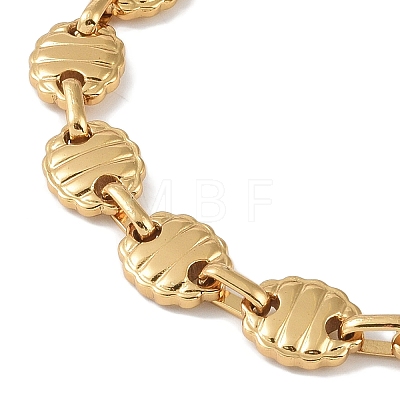 201 Stainless Steel Coffee Bean Chain Bracelets for Women Men BJEW-I316-06G-1