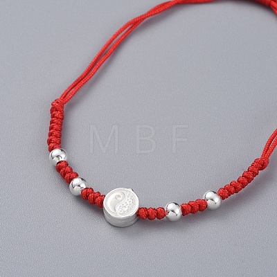 Feng Shui Adjustable Nylon Cord Braided Bead Bracelets BJEW-JB04976-01-1