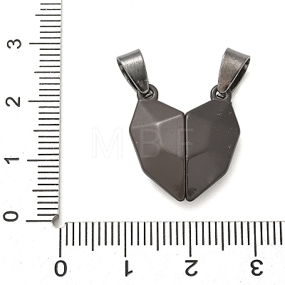 Alloy Enamel Split Pendants STAS-M114-07B-01-1