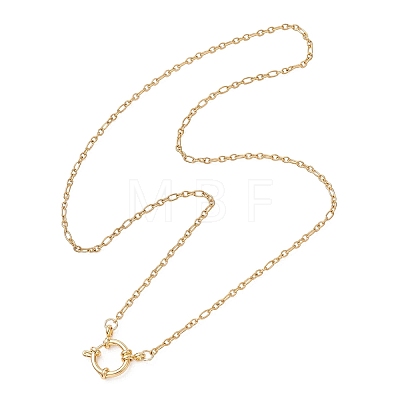 2.5MM 304 Stainless Steel Figaro Chain Necklaces with Spring Ring Clasps NJEW-JN05709-1