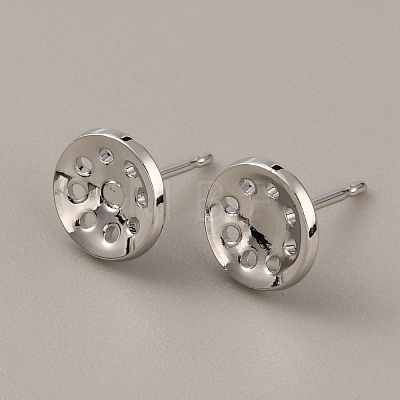 Brass Earring Finding KK-WH0035-78P-1