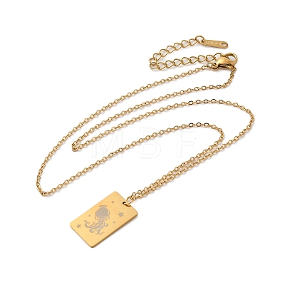 Golden 202 Stainless Steel Constellation Pendants Necklaces LS-NJEW-K380-02G-08-1