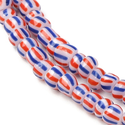 Handmade Lampwork Beads Strands BLOW-K001-01B-13-1