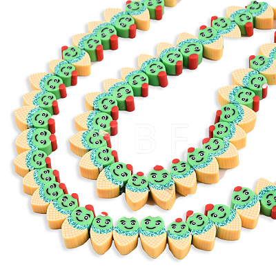 Handmade Polymer Clay Beads Strands CLAY-N008-070-B01-1