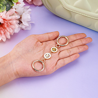 304 Stainless Steel Enamel Bag Extension Chains AJEW-TAC00018-1