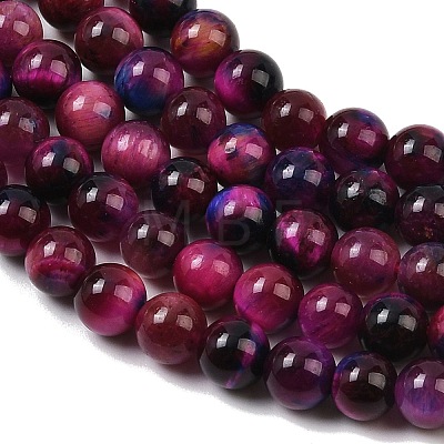 Natural Tiger Eye Beads Strands G-F561-6mm-B09-1