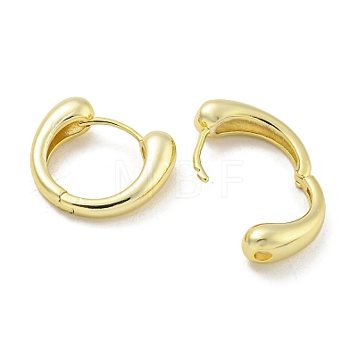 Brass Hoop Earrings EJEW-L211-010K-G-1