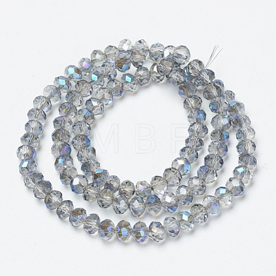 Electroplate Glass Beads Strands EGLA-A034-T4mm-I18-1