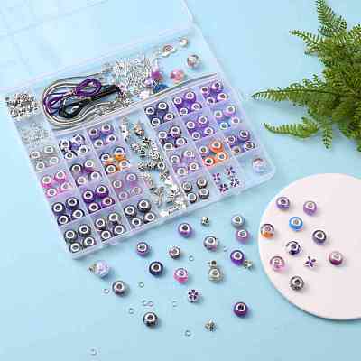 European Bracelets Necklaces Making Kits DIY-YW0004-91C-1